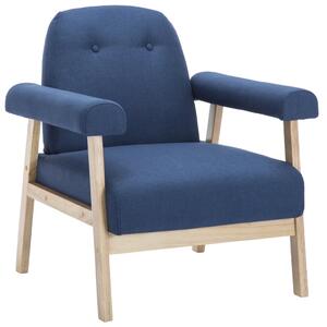 VidaXL Fotelja od tkanine plava