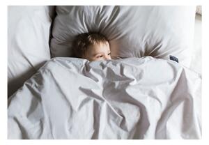 Svijetlo siva navlaka za poplun za krevet za jednu osobu od egipatskog pamuka 155x200 cm Perla – WeLoveBeds