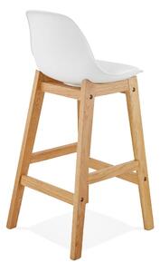 Bijela barska stolica Kokoon Elody, visina 86,5 cm