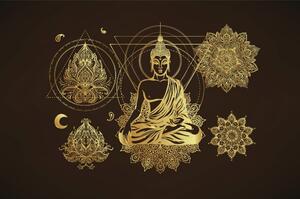 Tapeta zlatni Buddha