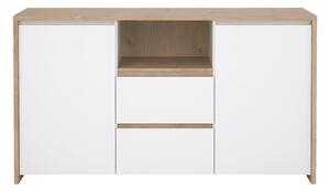 Bijela/u prirodnoj boji komoda u dekoru hrasta 149x84x48 cm Next – Tvilum
