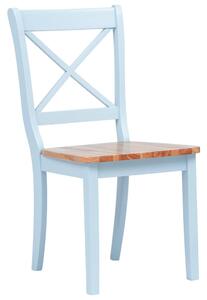 VidaXL Blagovaonske stolice od drva kaučukovca 4 kom sive