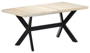 VidaXL Blagovaonski stol bijeli 160x80x75 cm od masivnog drva manga