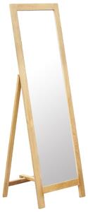 VidaXL Samostojeće ogledalo od masivne hrastovine 48 x 46,5 x 150 cm
