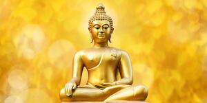Slika zlatni kip Buddhe