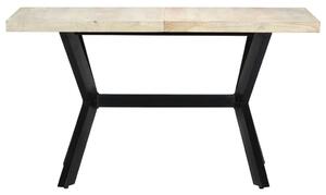 VidaXL Blagovaonski stol od izbijeljenog drva manga 140 x 70 x 75 cm