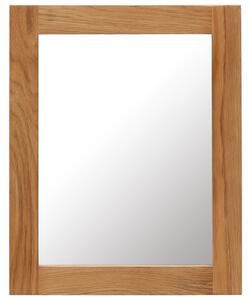 VidaXL Ogledalo od masivne hrastovine 40 x 50 cm