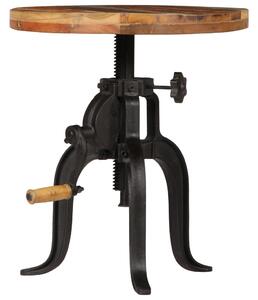 VidaXL Bočni stolić od obnovljenog drva i željeza 45 x (45 - 62) cm
