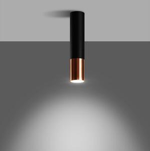 Sollux SL.0945 - Stropna svjetiljka LOOPEZ 1xGU10/40W/230V crna/bakar