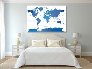 Slika zemljovid svijeta s pojedinim državama