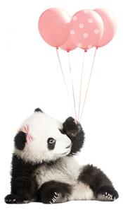 Zidna naljepnica Dekornik Pink Panda, 55 x 92 cm