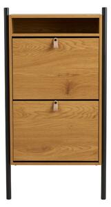 Preklopni ormarić za cipele u dekoru hrasta u prirodnoj boji 62x118x26 cm Barco – House Nordic