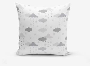 Jastučnica s primjesom pamuka Minimalist Cushion Covers Grey Clouds, 45 x 45 cm