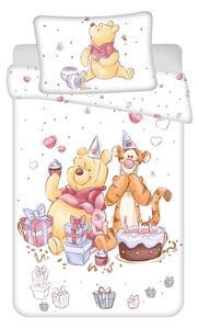 Bijela pamučna dječja posteljina za dječji krevetić 100x135 cm WTP "Birthday party" – Jerry Fabrics