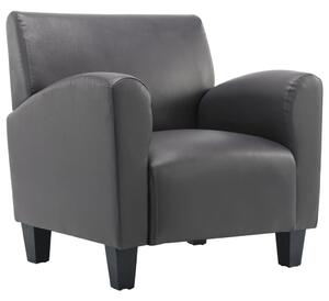 VidaXL Fotelja od umjetne kože siva