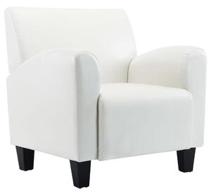 VidaXL Fotelja od umjetne kože bijela