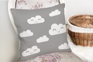 Jastučnica s primjesom pamuka Minimalist Cushion Covers Grey Background Cloud, 45 x 45 cm
