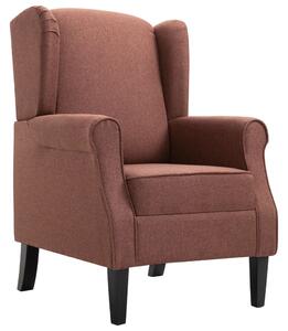 VidaXL Fotelja od tkanine smeđa