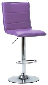 VidaXL Barska stolica od umjetne kože ljubičasta