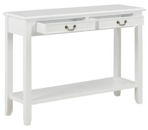 VidaXL Konzolni stol bijeli 110 x 35 x 80 cm drveni