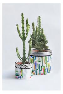 Set 2 tekstilna omota za posudu za cvijeće Surdic Watercolor Cactus