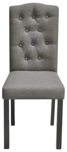 VidaXL Blagovaonske stolice od tkanine 6 kom sive