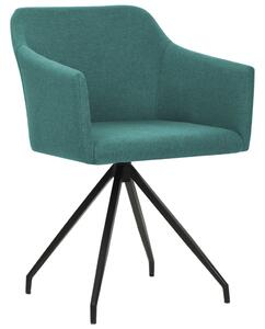 VidaXL Blagovaonske stolice od tkanine okretne 4 kom zelene