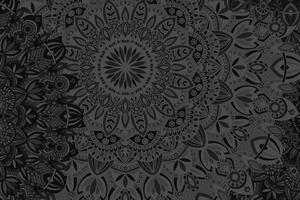 Slika stilska Mandala u crno-bijelom dizajnu