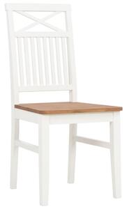 VidaXL Blagovaonske stolice od hrastovine 6 kom bijele