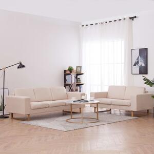 VidaXL 2-dijelni set sofa od tkanine krem