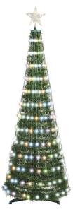 LED RGB Božićno drvce sa svjetlosnim lancem 304xLED/16 načina rada 1,8m + DU