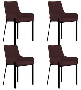 VidaXL Blagovaonske stolice od tkanine 4 kom boja vina