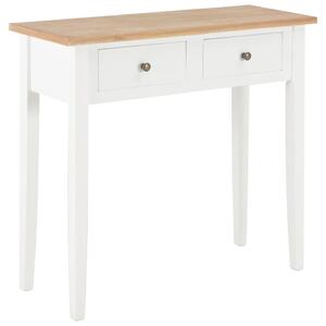 VidaXL 280053 Dressing Console Table White 79x30x74 cm Wood