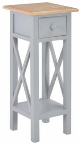 VidaXL 280058 Side Table Grey 27x27x65,5 cm Wood