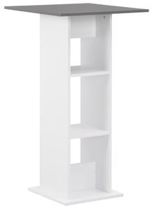 VidaXL Barski stol bijeli i antracit sivi 60 x 60 x 110 cm