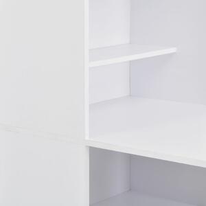 VidaXL Barski stol s ormarićem bijeli 115 x 59 x 200 cm