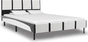 VidaXL Okvir za krevet od umjetne kože bijelo-crni 120 x 200 cm