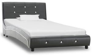 VidaXL Okvir za krevet od umjetne kože sivi 90 x 200 cm