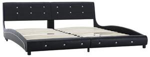 VidaXL Okvir za krevet od umjetne kože crni 180 x 200 cm