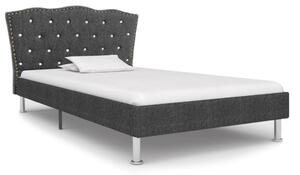 VidaXL Okvir za krevet od tkanine tamnosivi 90 x 200 cm