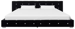 VidaXL Okvir za krevet crni baršunasti 160 x 200 cm