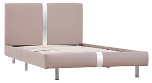 VidaXL Okvir za krevet od umjetne kože boja cappuccina 90 x 200 cm