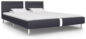 VidaXL Okvir za krevet od umjetne kože s LED svjetlom crni 160x200 cm