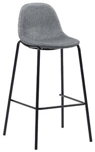 VidaXL Barske stolice od tkanine 2 kom svjetlosive