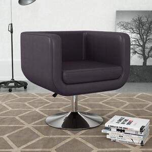 VidaXL Okretna fotelja od umjetne kože smeđa