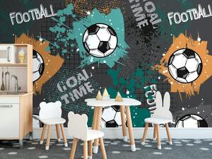 Samoljepljiva tapeta nogometna lopta u modernom dizajnu