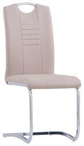 VidaXL Konzolne blagovaonske stolice od umjetne kože 4 kom cappuccino