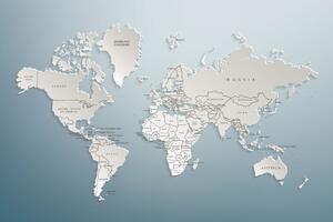 Slika na plutu zemljovid svijeta u originalnom dizajnu