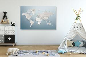 Slika zemljovid svijeta u originalnom dizajnu