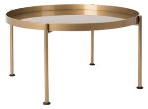 Stol za kavu u zlatnoj boji Custom Form Hanna, ⌀ 80 cm